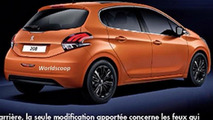 Peugeot 208 facelift leaked image
