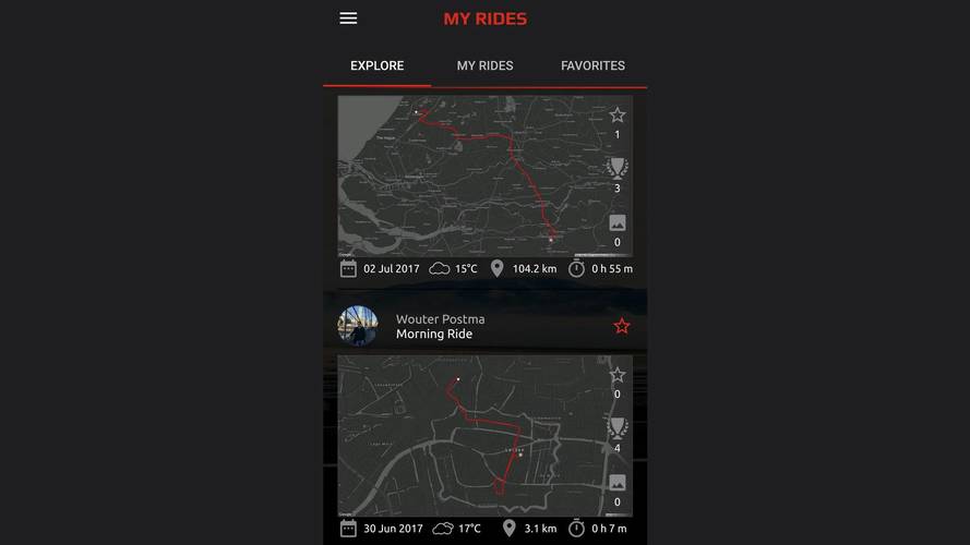App Yamaha MyRide