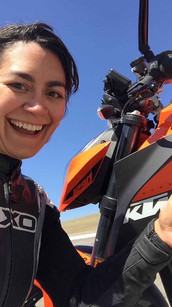 ...After riding the Super Duke!