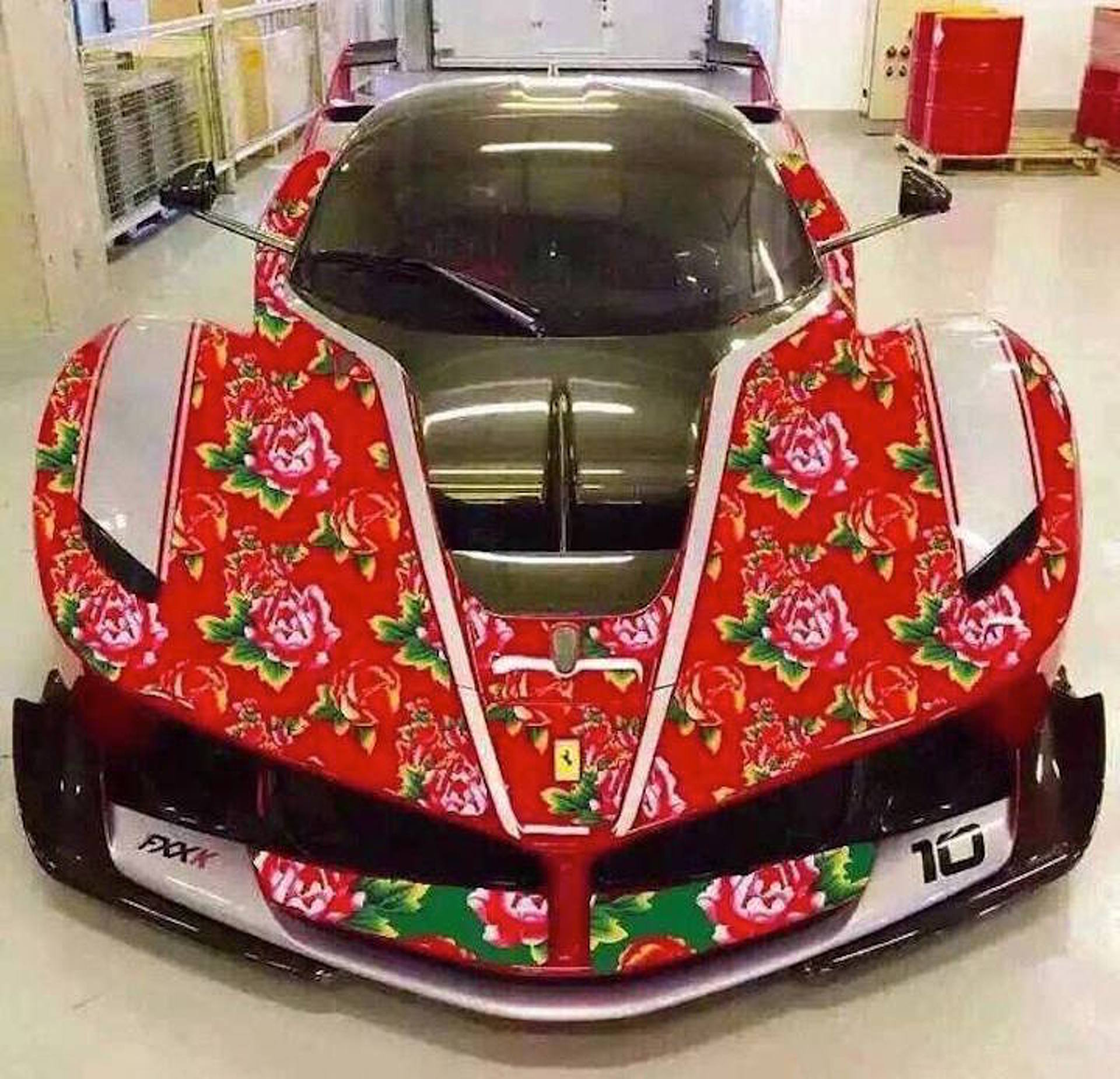 This Rose-Wrapped Ferrari FXX K is Fabulously Frightening