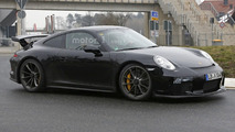 Porsche 911 GT3 facelift spy photo