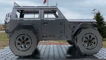 Jeep Wrangler chimenea de forja