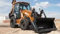 CASE 580 EV fully electric backhoe loader