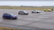 See AMG A45 S Drag Race Golf R, RS3, M2