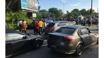 Aventador crash Malaisie