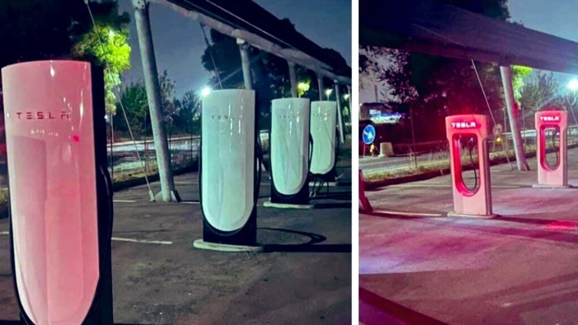 I Tesla Supercharger V4 spuntano anche in Italia