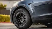 Unplugged Performance Tesla Model Y with Satin Black 18-Inch UP-03 Beadlock Wheels