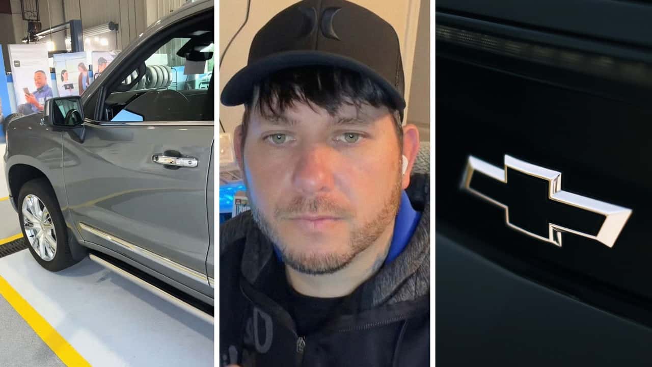 Man buys Chevy truck. Then his kid does something shocking with the seatbelt