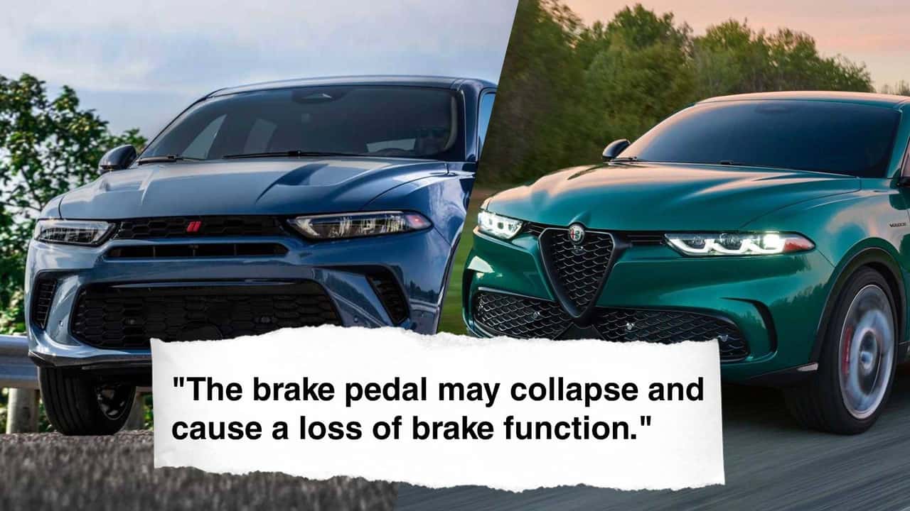 Dodge Hornet and Alfa Romeo Tonale recalled for brake pedal that may collapse