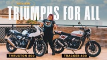Triumph Thruxton 400 and Tracker 400: Which One For You?