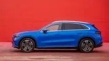 Mercedes GLC EQ Avantgarde (2026) in Klarblau Metallic: Das Exterieur