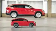 Skoda Kodiaq als Papiermodell im Maßstab 1:10