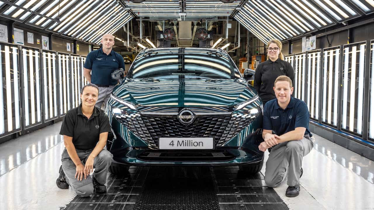 La Nissan Qashqai  europea numero 4 milioni nello stabilimento di Sunderland