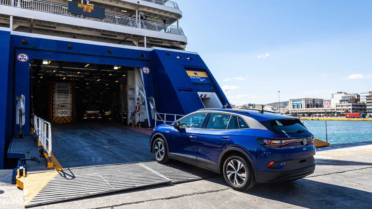 Volkswagen ID.4 livrée sur l’île d’Astypalea