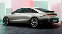 Hyundai Ioniq 6 Design Debut Rear Pink And Green Panels