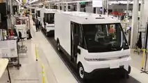 BrightDrop Zevo 600 production at at CAMI Assembly manufacturing facility in Ontario, Canada
