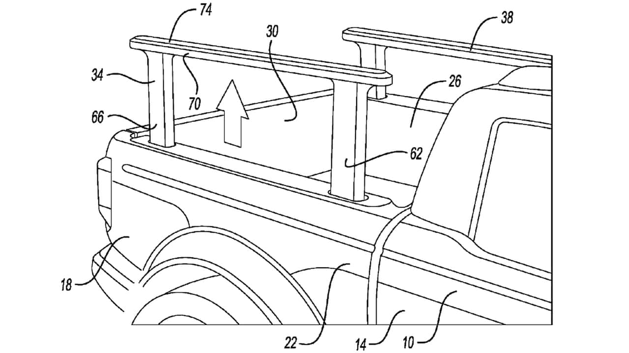 Ford Bed Rail Patent.