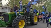 Trattori John Deere alla festa scudetto dell'Inter