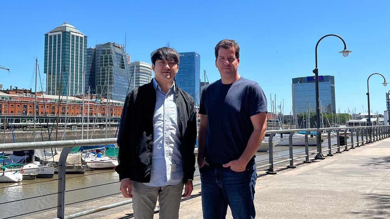Tony Han COO Coconut Silo y Diego Bertezzolo CEO de Avancargo