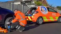 RAC Renault Zoe breakdown patrol van