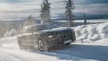 BMW i7 2023 en Arjeplog, Suecia