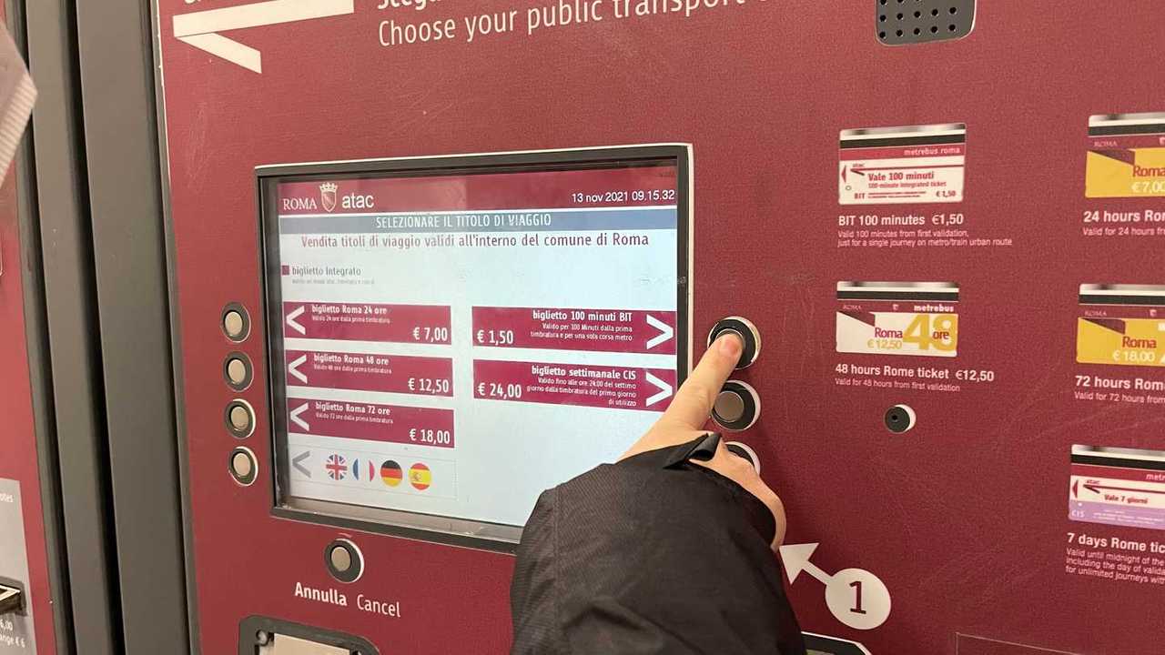 Метрополитен Рима, оплата проезда