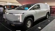 EdisonFuture EF1-V electric delivery van at the 2021 LA Auto Show