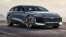 Audi A6 Avant E-Tron Concept Angle avant bas passager