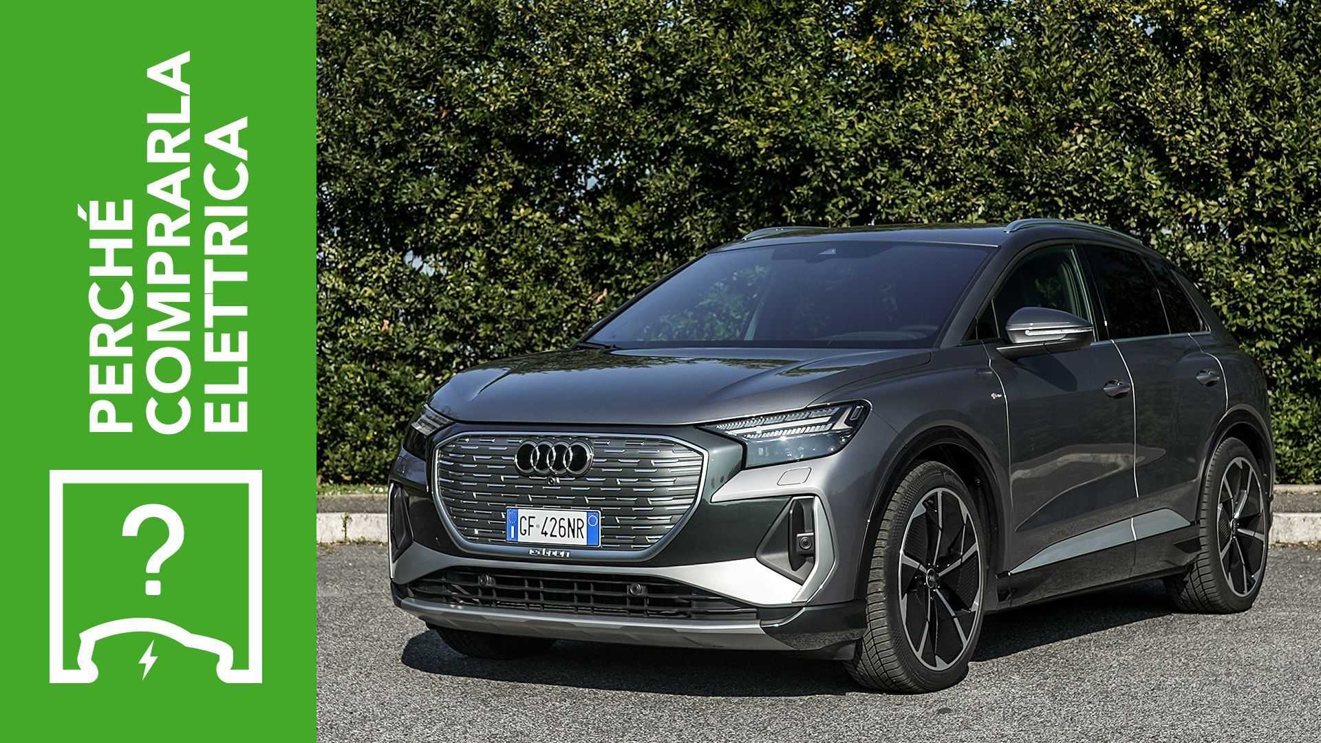 Audi Q4 etron (2021), perché comprarla elettrica e perché no