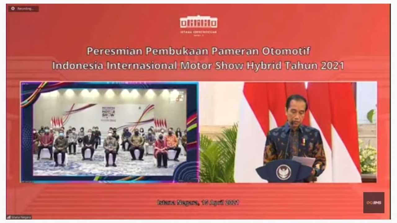 Presiden Jokowi buka IIMS Hybrid 2021
