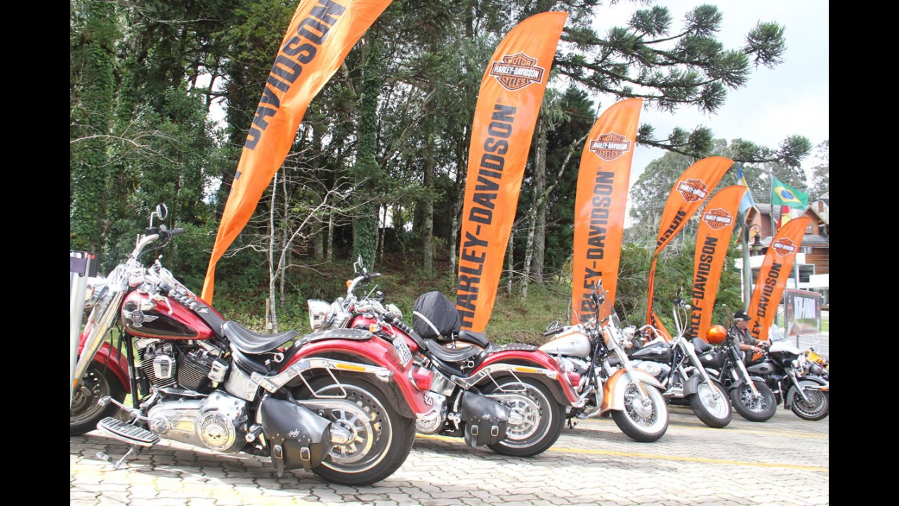 Encontro nacional da Harley-Davidson reúne fãs da marca em Gramado (RS)