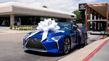 Lexus LC 500 Convertible Charity Delivery Bow