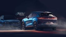 Ford Mustang-inspired EV rendering