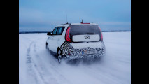 Kia Soul EV. I test in Lapponia