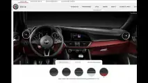 Alfa Romeo Giulia Quadrifoglio, il configuratore USA