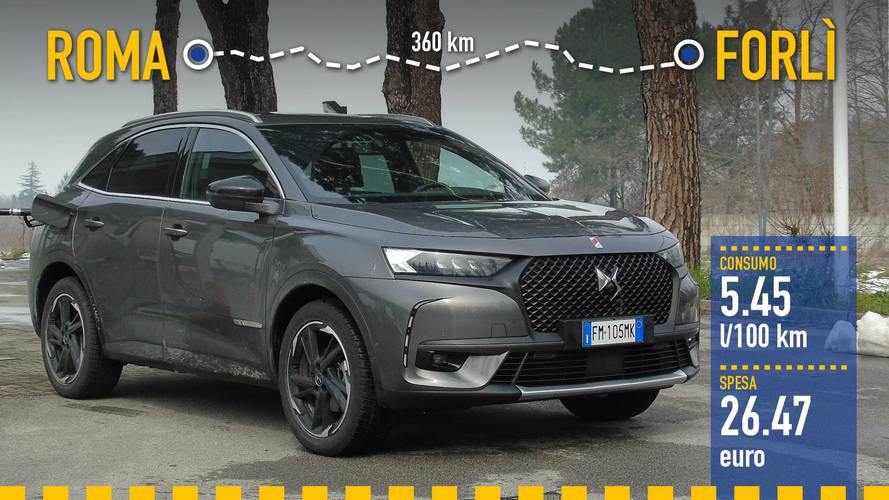 DS 7 Crossback, la prova dei consumi reali