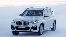 2019 BMW X3 plug-in hybrid spy photo