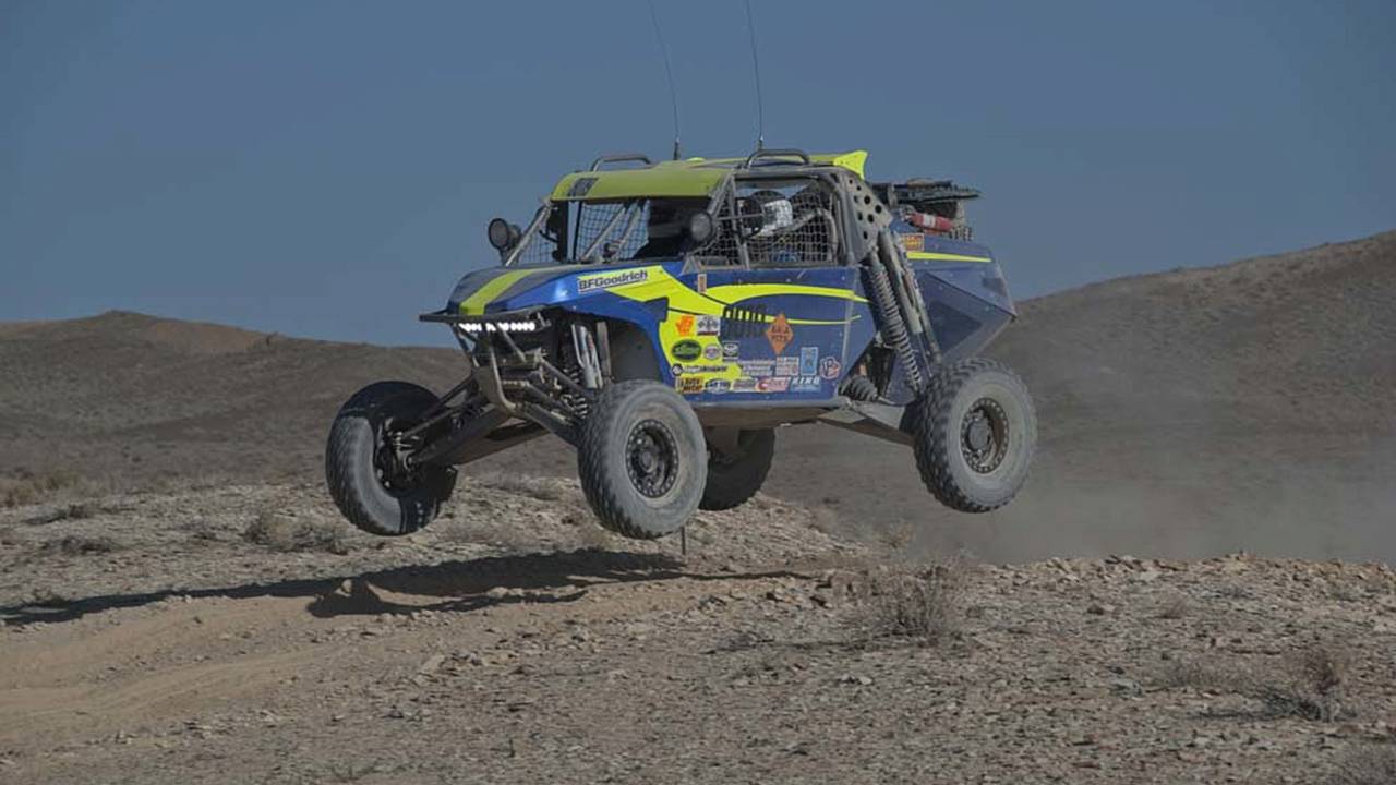 Air time! Yes, even the smaller buggies air it out once in a while. This driver just happened to have some fun for our camera.