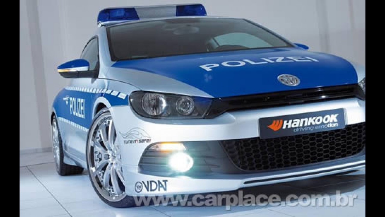 Polícia da Alemanha ganha Volkswagen Scirocco tunado como viatura