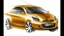 I primi bozzetti della nuova Nissan Micra 