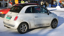 Fiat 500 Convertible spy photo