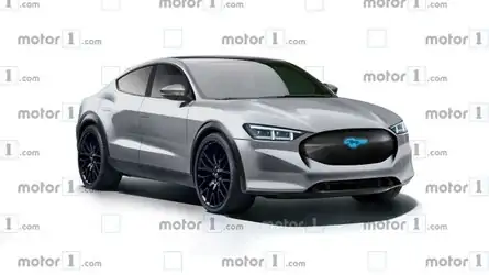 Mustang Based Electric Crossover Rendering