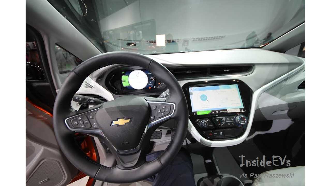 Inside The 2017 Chevrolet Bolt At NAIAS: (InsideEVs / Paul Raszewski - <a href=