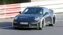 Photo espion Porsche 911 surélevée