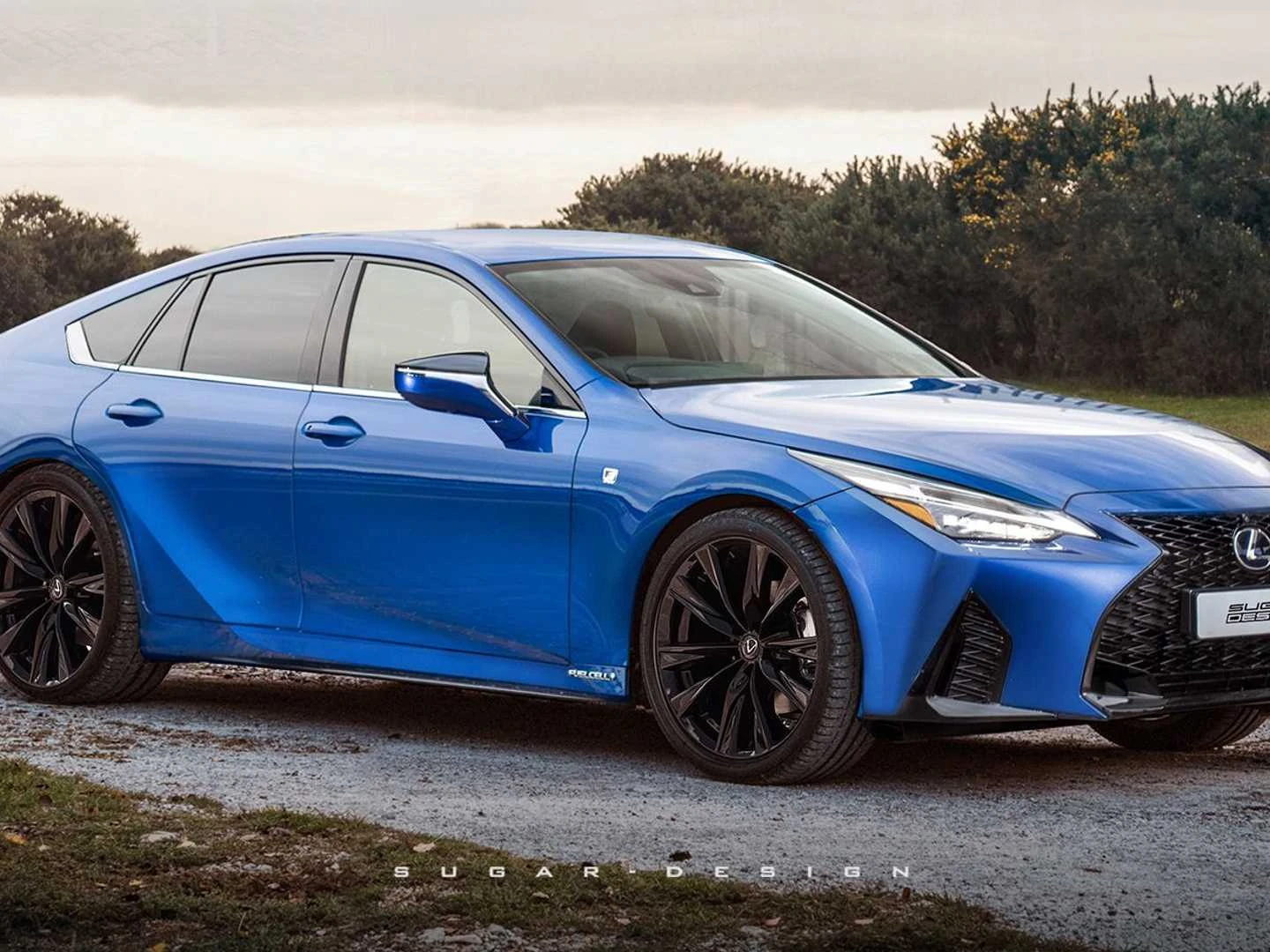 New Lexus GS Rendered Using Toyota Mirai Base, IS Cues
