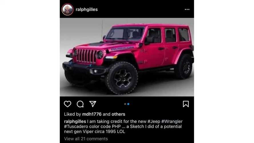 Jeep Wrangler, Tuscadero pembe boya seçeneğiyle geliyor