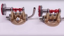 DIY Garage'ın Minyatür V2 Motor Montaj Videosundan Görüntüler