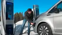 Mercedes-Benz EQV winter testing inside the Arctic Circle