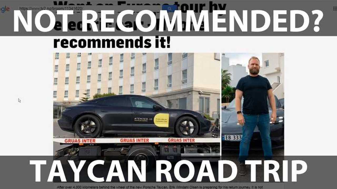 porsche taycan europe road trip not recommended