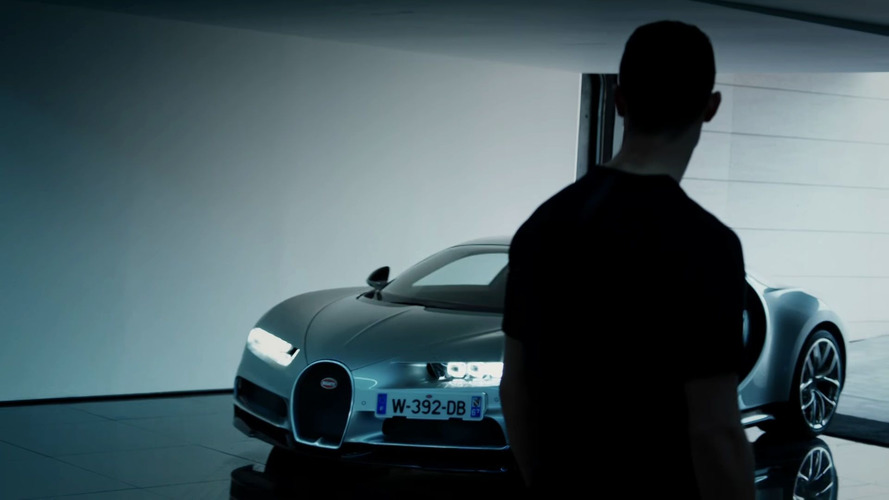 Cristiano Ronaldo testing Bugatti Chiron